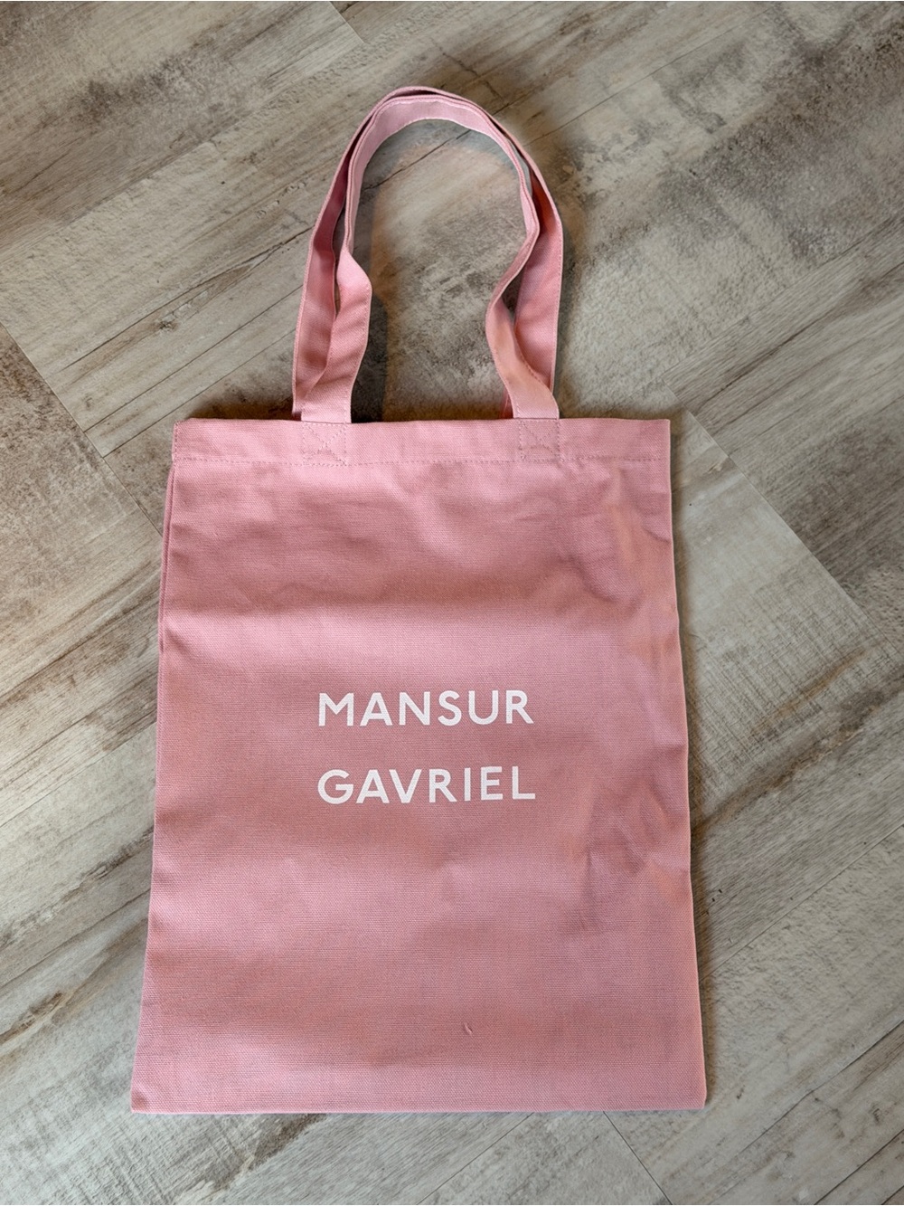 Mansur Gavriel Pink Canvas Messenger Tote